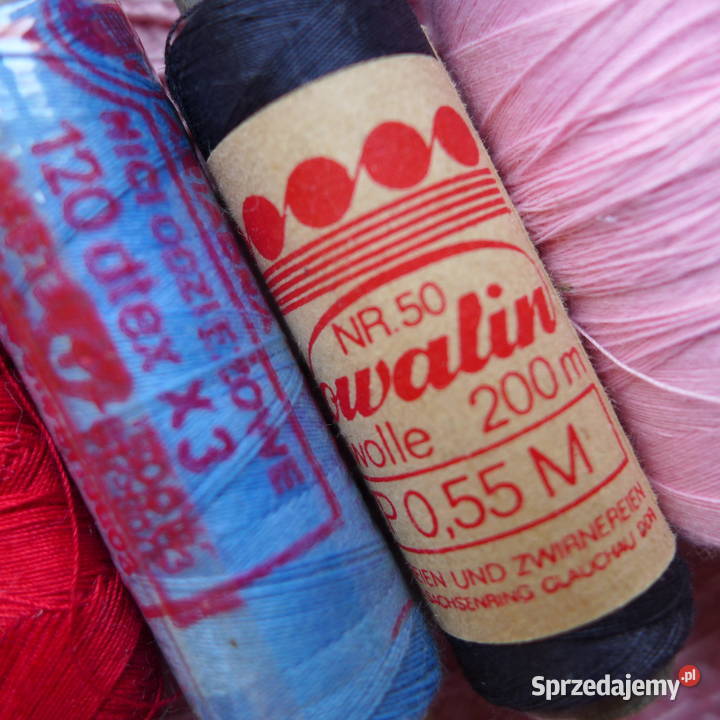 Oryginalne nici VINTAGE PAMIĄTKA PRL szpulki Warszawa sprzedam