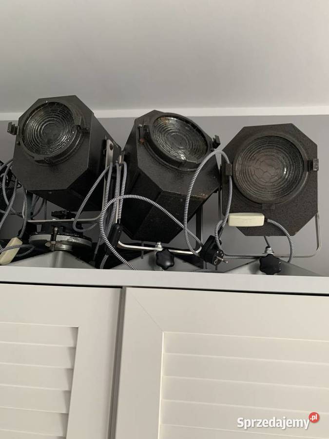 Lampa teatralna PRL lata 7080 loft wielkopolskie Poznań