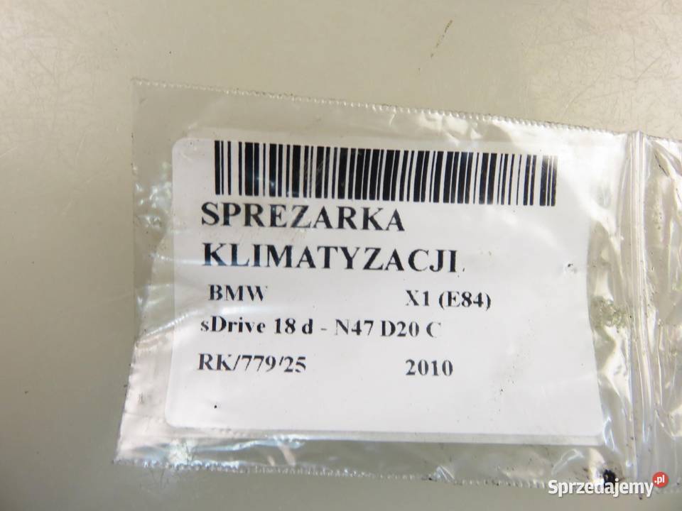 KOMPRESOR KLIMATYZACJI BMW X1 E84 sDrive 18 d osobowe