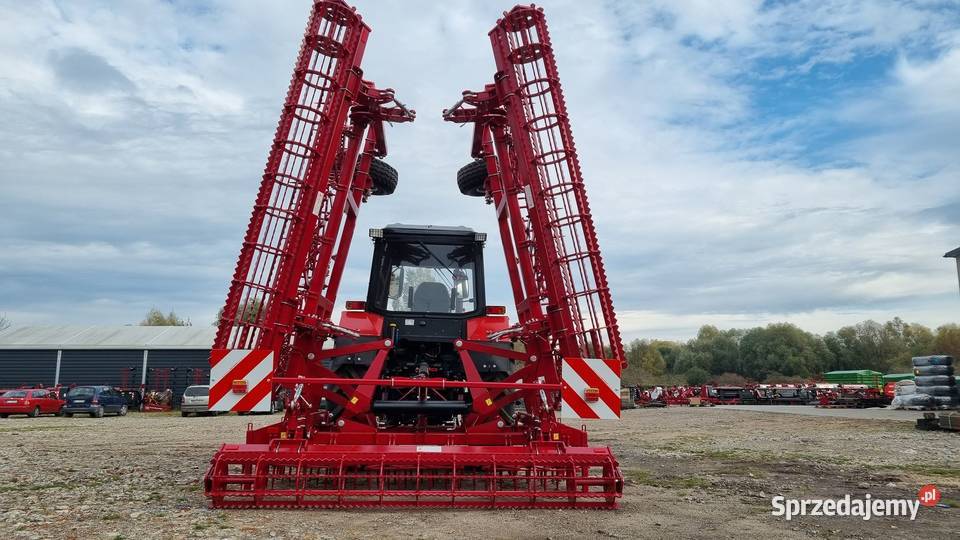 Ciężki 9 polowe brony zębowe tylny wał strunowy nieuszkodzony Ciechanów