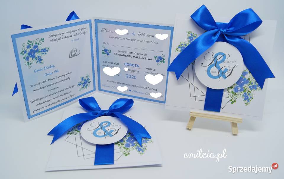 Zaproszenia w kolorze fuksji Ślub Wedding Zielona Góra