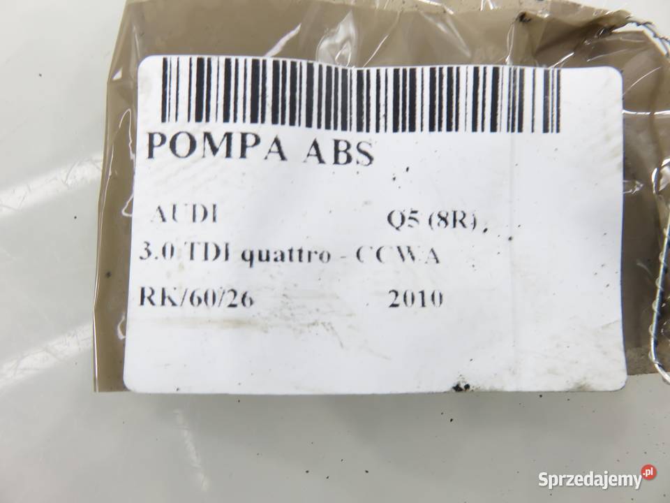 POMPA ABS AUDI Q5 8R 8R0614517AG 0265951044 Układ ABS i ESP małopolskie