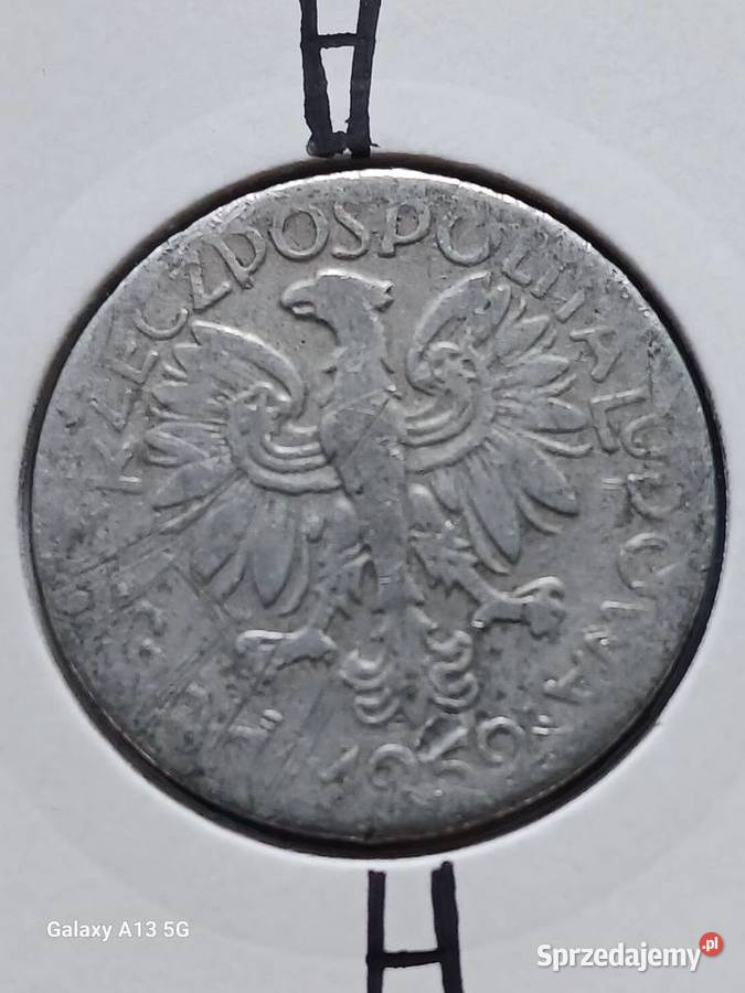 5 Złotych 1959 r Rybak 5 Skrętka Konin