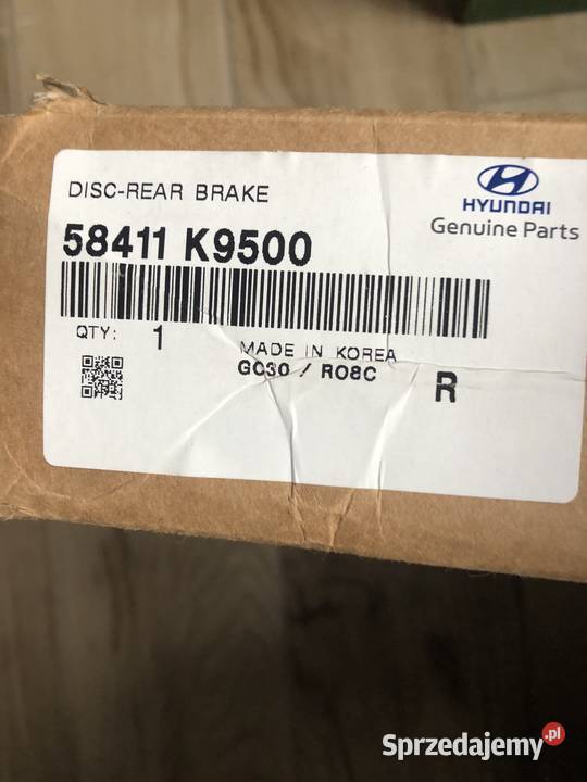 Zestaw tarcza hamulcowa tylna 58411K9500 osobowe Oborniki sprzedam