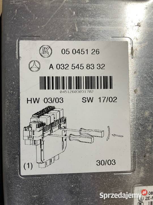 Moduł sterownik sam bsi A0325458332 mercedes s zachodniopomorskie Szczecin