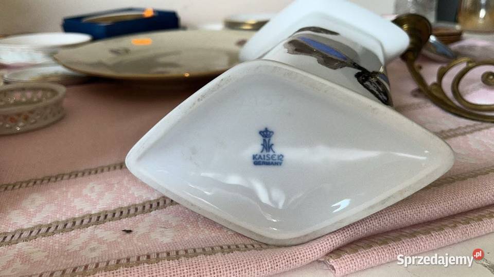 Wazon Kaiser Germany Ręcznie malowany Biała