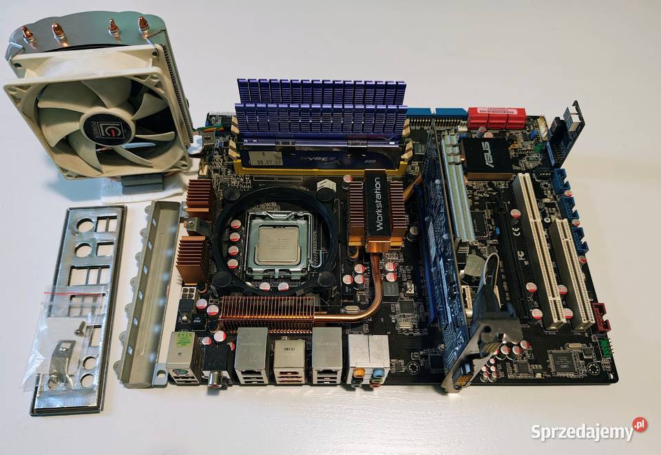 Płyta Główna ASUS P5Q WS Core 2 Quad Q9550 8GB Łódź