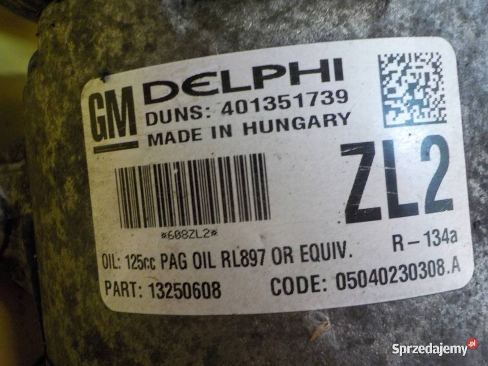 ASTRA J ZAFIRA B INSIGNIA 14 T 12r 140 sprezarka