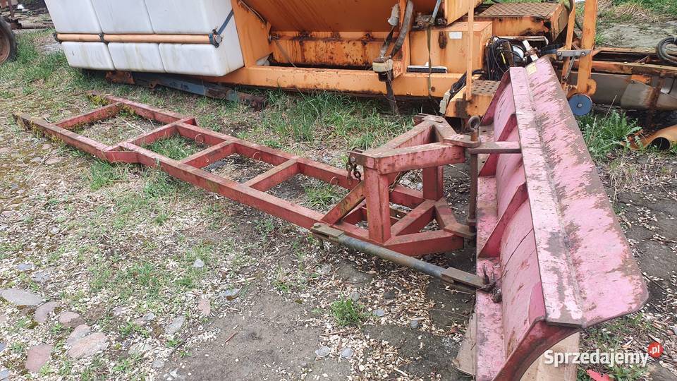 Pług do śniegu Schmidt skosowany odsnieżanie łódzkie Złoczew sprzedam