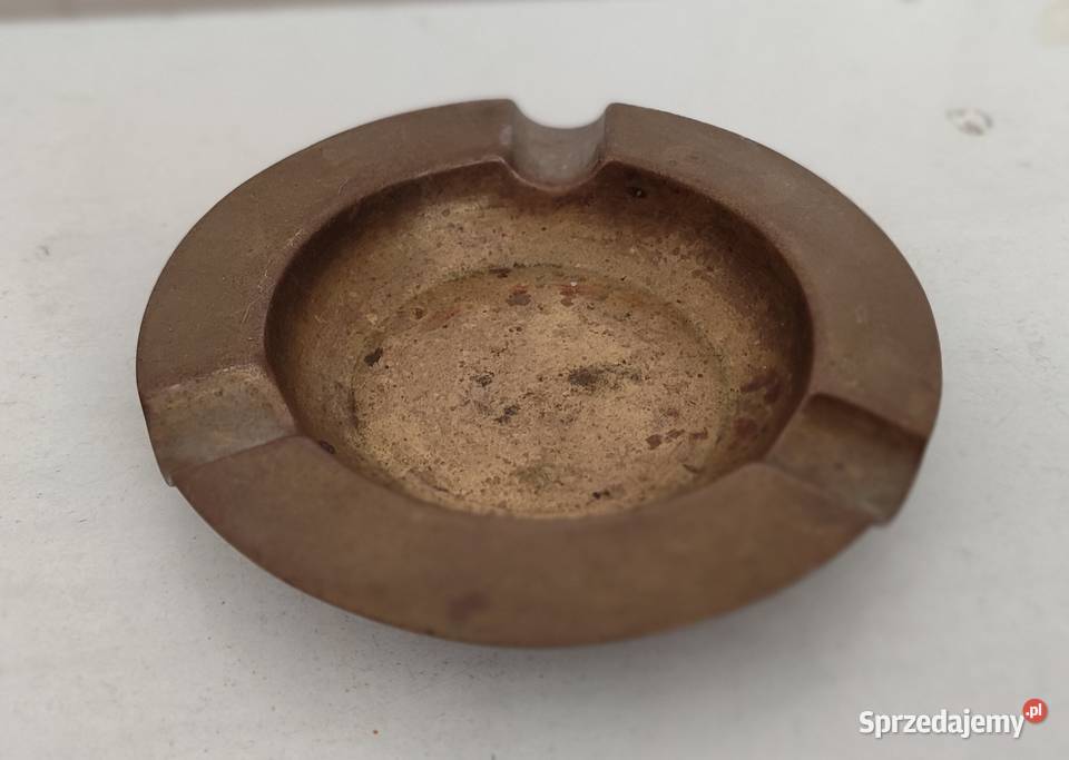 Stara mosiężna popielniczka Gdańsk