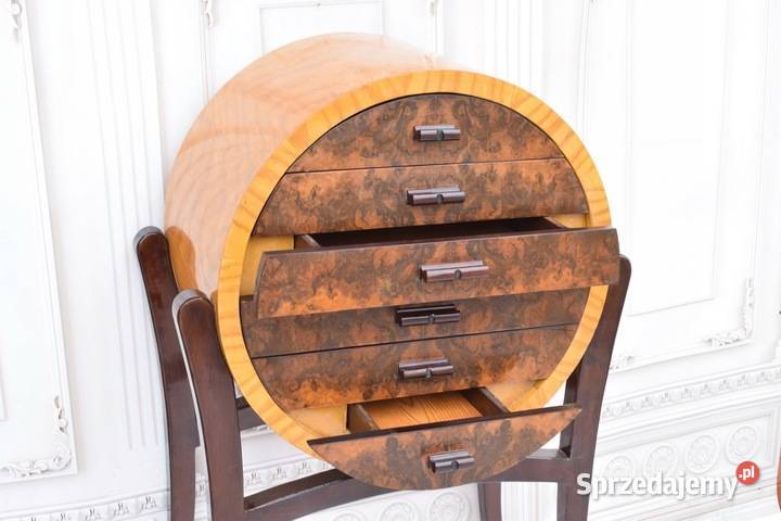 Okrągła Komoda Regał Art Deco Szafka Pomocnik 6 Kraków