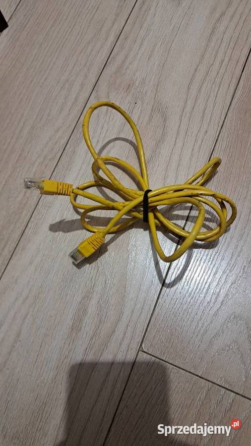 Kabel Ethernet LAN RJ45 czarny 20 m Internet i komunikacja mazowieckie Warszawa
