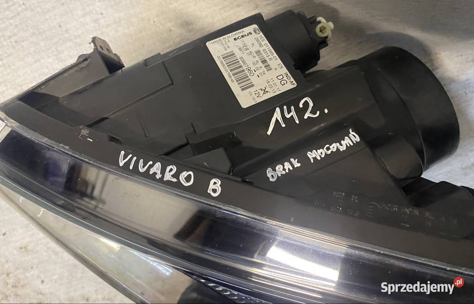 OPEL VIVARO B LAMPA LEWA PRZEDNIA PRZÓD ZWYKŁA Motoryzacja Jasienica