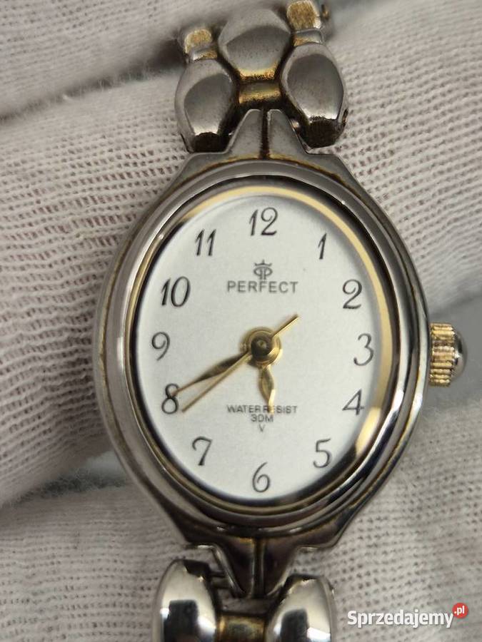 Owalny zegarek kwarcowyPerfect