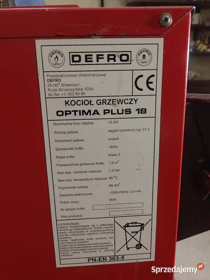 Piec węglowy DEFRO Trześń