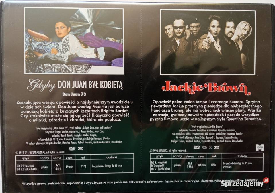 Jackie Brown Gdyby Don Juan był kobietą 2DVD 2 płyty łódzkie Łódź