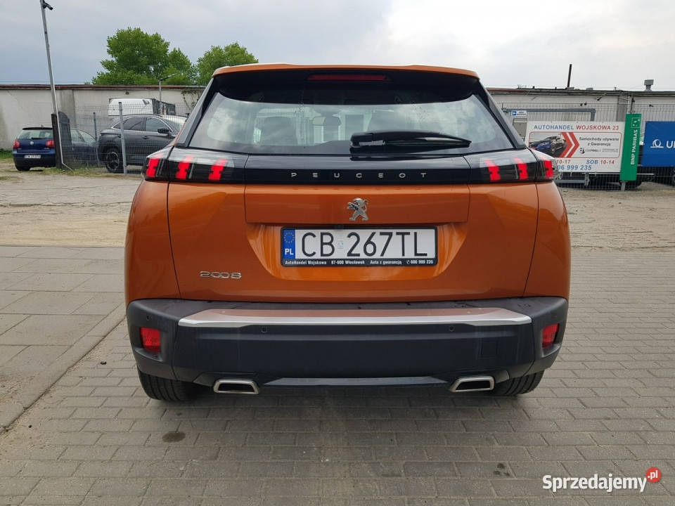 Peugeot 2008 12 Turbo Benzyna Klimatronik pomarańczowy Włocławek