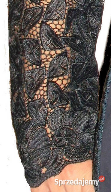 Elegancka kreacja żakiet z koronkiami XXl Bez wzoru Wrocław