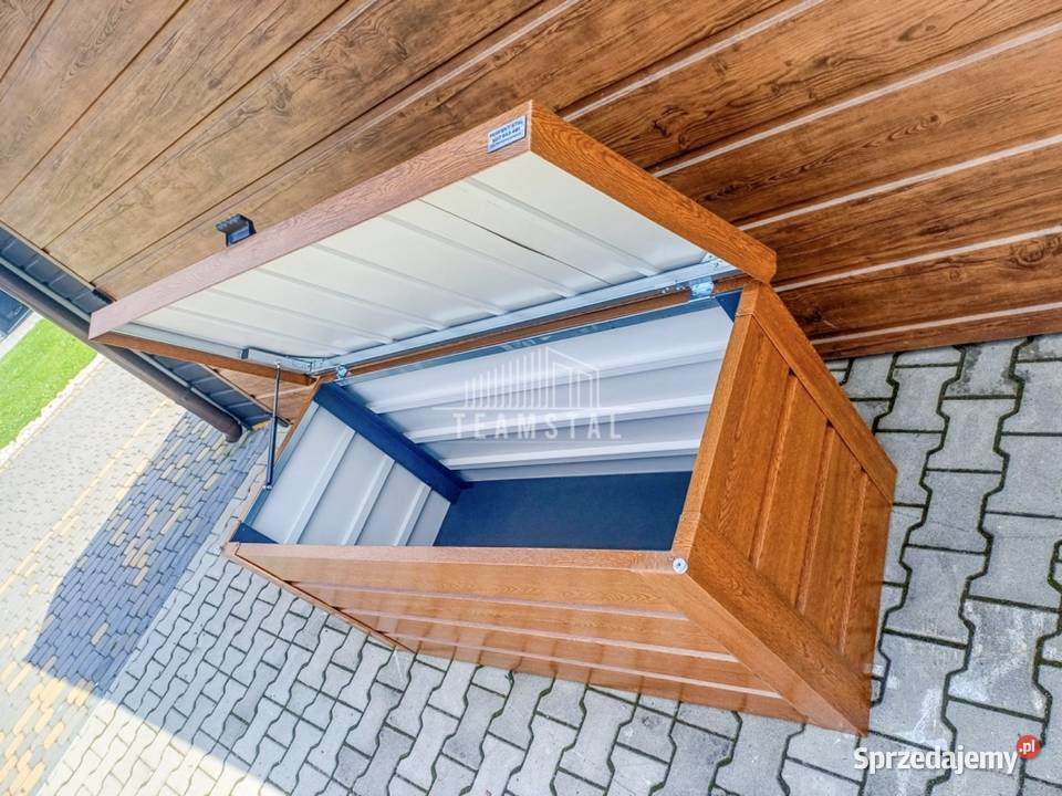 Skrzynia ogrodowa metalowa kufer 120x50x70 złoty Skrzynie ogrodowe Tarnów sprzedam