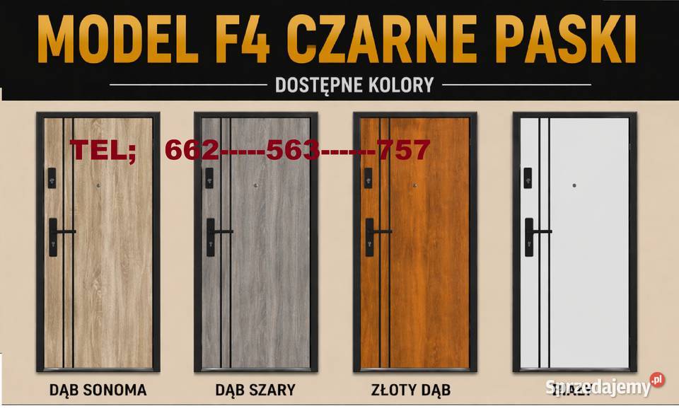 Drzwi zewnętrzne wejściowe drewniane i metalowe Kielce sprzedam