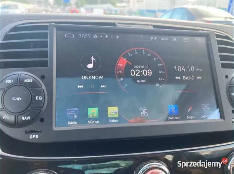 Radio Android 12 Fiat 500 2 kolory gps wifi PROM Ożarowice