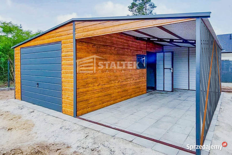 ST138Garaż Blaszany 4x6m Wiata 4x6m Panele Rawa Mazowiecka