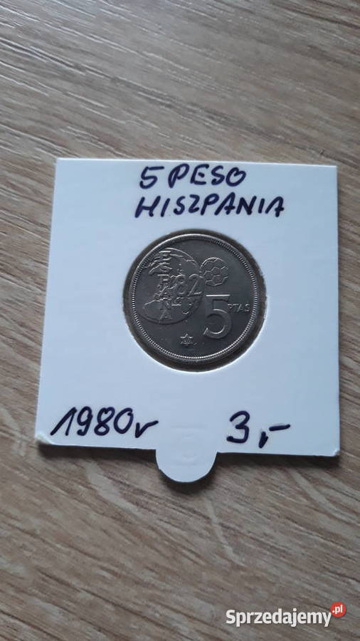5 Peset Hiszpania 1980 r Konin