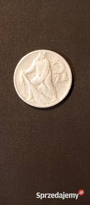 Moneta 5 złotych RYBAK z 1958 roku KUPUJESZ wielkopolskie Pobiedziska