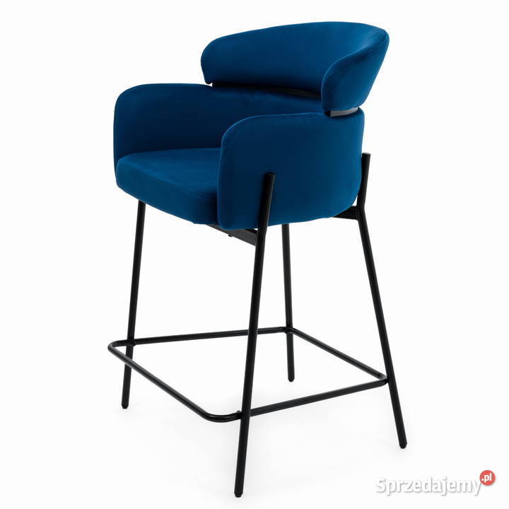 Hoker Tapicerowany Bolzano Granatowy Wysyłka 24H Tarchały Małe