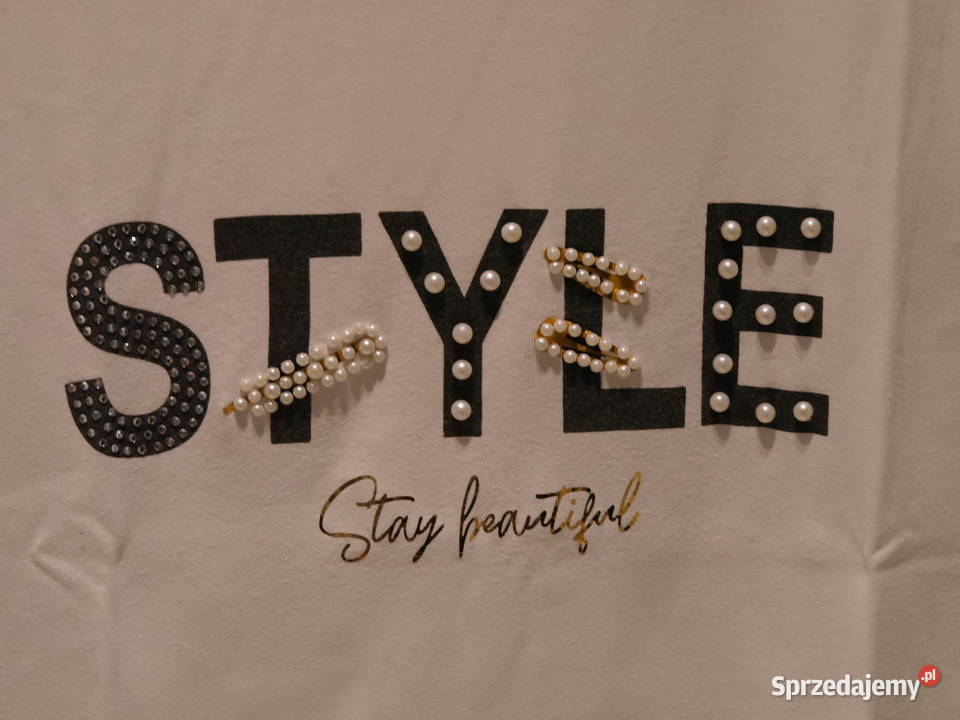 Mohito bluzeczka cyrkonie koraliki perełki 36 S Wrocław