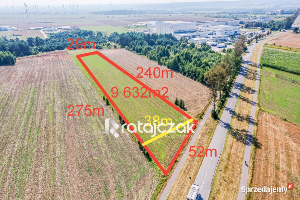 sprzedaży gruntu 9632m2 Łebcz Dr Augusta