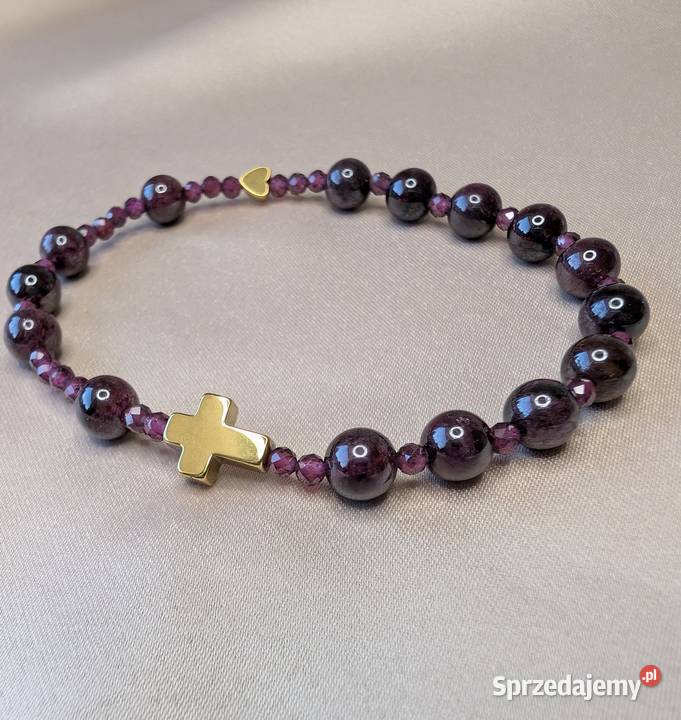 Bransoletka różaniec z kamieni naturalnych Lipno