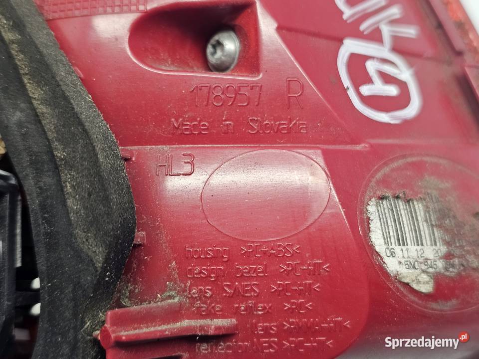 VOLKSWAGEN TIGUAN I LIFT 12r lampa prawa tył w Kielce