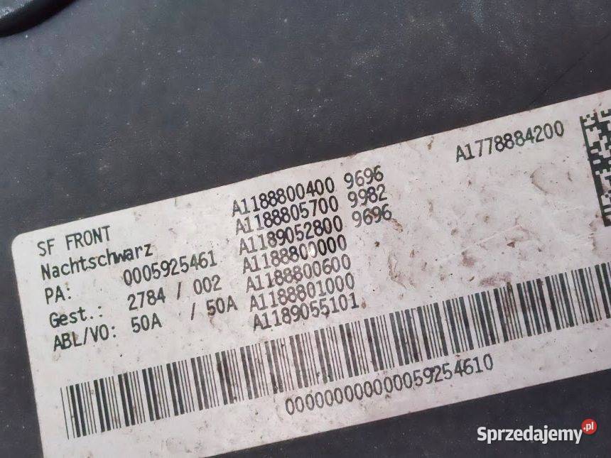 Zderzak Przedni Przód Mercedes CLA W118 2018 osobowe Pleszew sprzedam