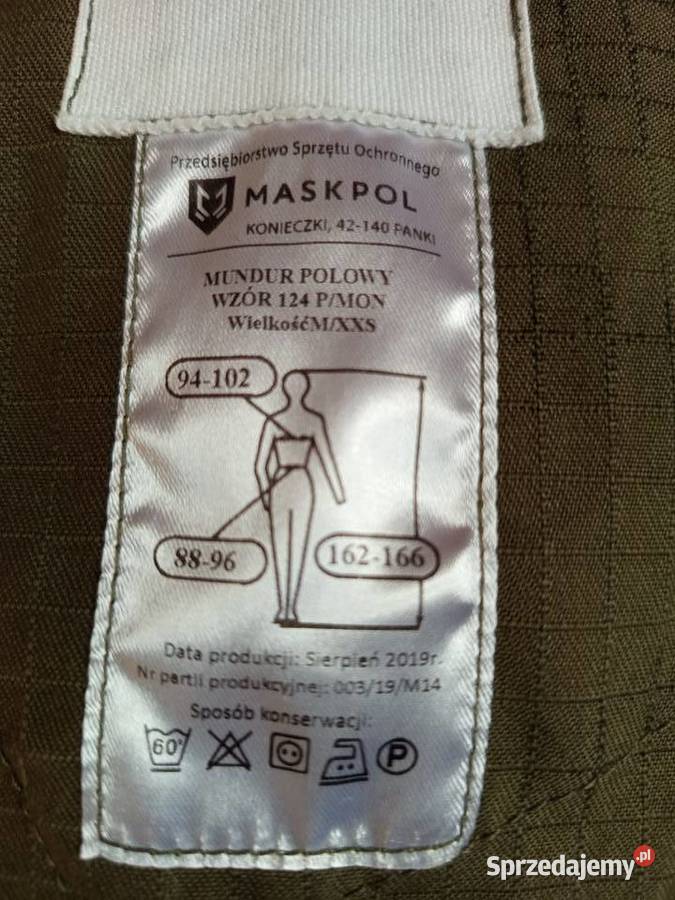 Mundur wojskowy MON 124P Łódź
