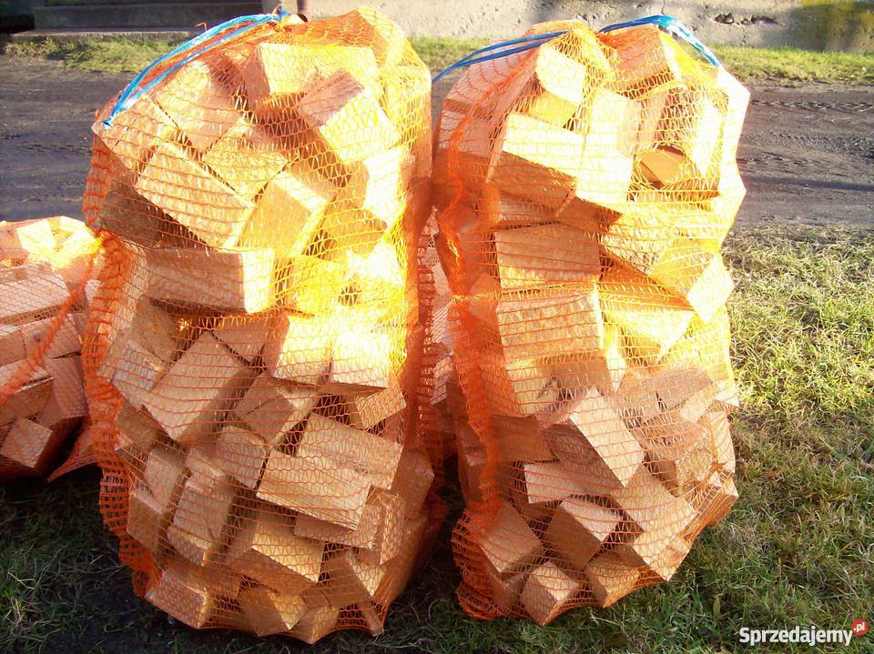 drewno opałowe kominkowe workowane rozpałkowe Tuszyn