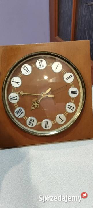 Zegar na ścianę prl Gostynin