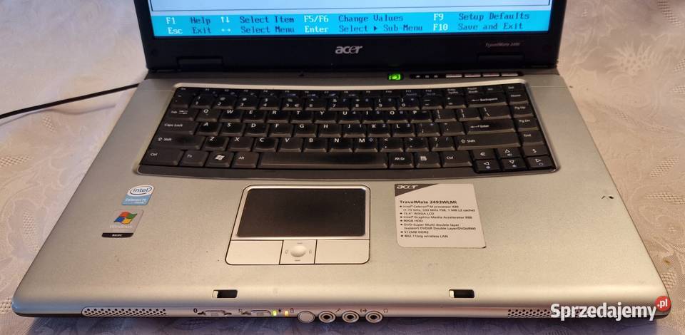 Laptop Acer TravelMate 2490 1z WIfI i Kamerą mazowieckie Warszawa sprzedam