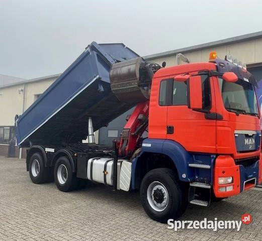 TGS WYWROTKA 6x6 z dzwigiem Warszawa