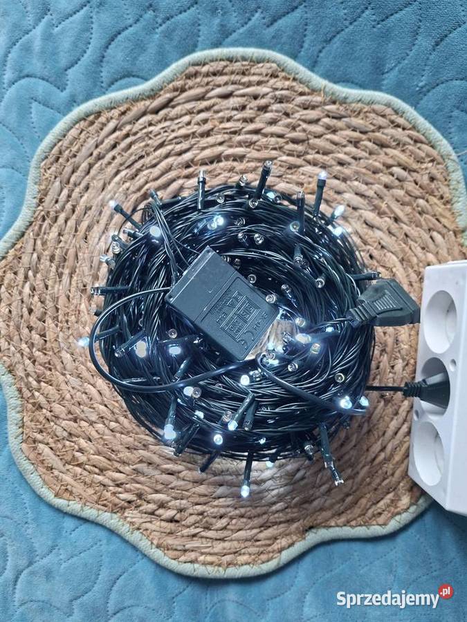 Lampki choinkowe 300 LED kolor biały zimny biały Małkinia Górna