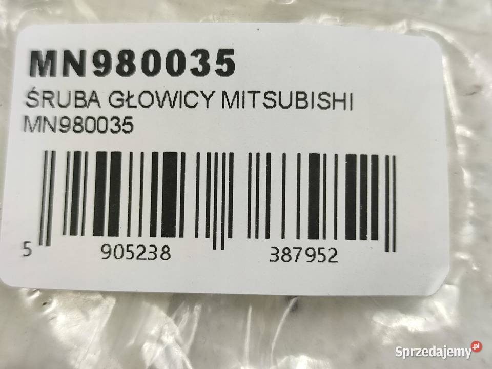ŚRUBA GŁOWICY MITSUBISHI LANCER VIII 20 DID 2008 Motoryzacja