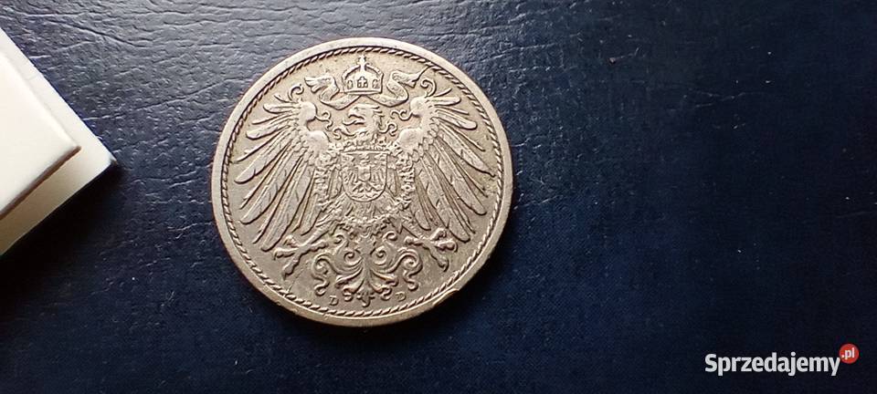 Stare monety 10 fenig 1908 D Niemcy podkarpackie Lesko