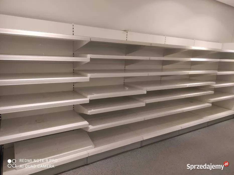 Regał regały Otto Kind przyścienne sklepowe Sklep Brzeziny