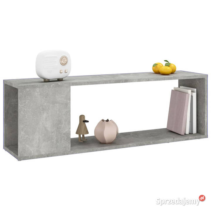 Szafka pod TV szarość betonu 100x24x32 WM809165