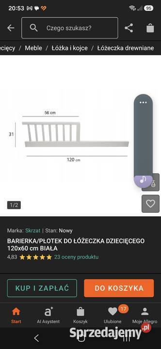 Łóżeczko dziecięce Dla Dziecka śląskie