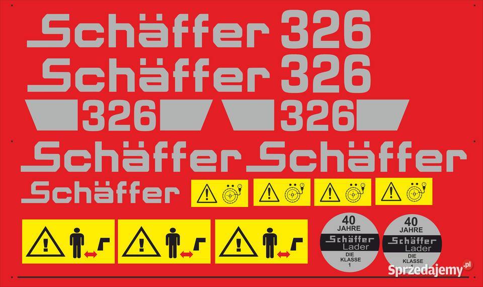 Naklejki Schaffer 326 i inne modele super mocne Rolnictwo Bydgoszcz