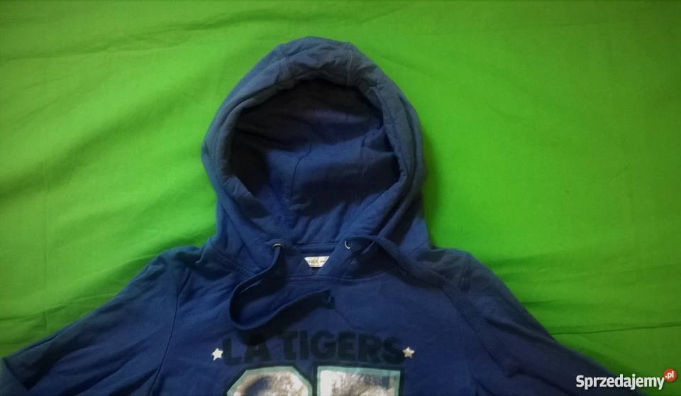 Wygodna bawełniana niebieska bluza marki Only Kaptur sprzedam