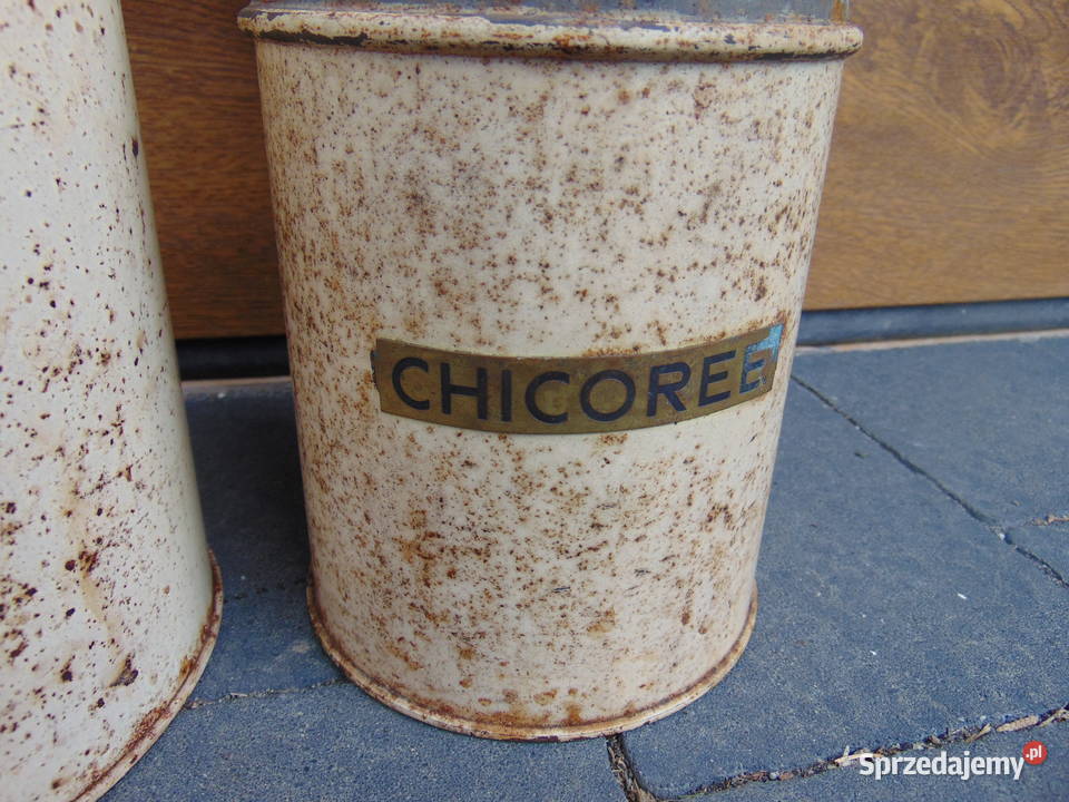 STARA PUSZKA METALOWA CUKIER CHICORE OPAKOWANIE Korfantów sprzedam