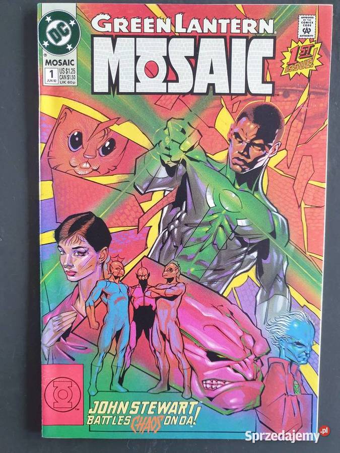 Green Lantern Mosaic 7 komiksów DC USA 1992 pomorskie Gdynia sprzedam
