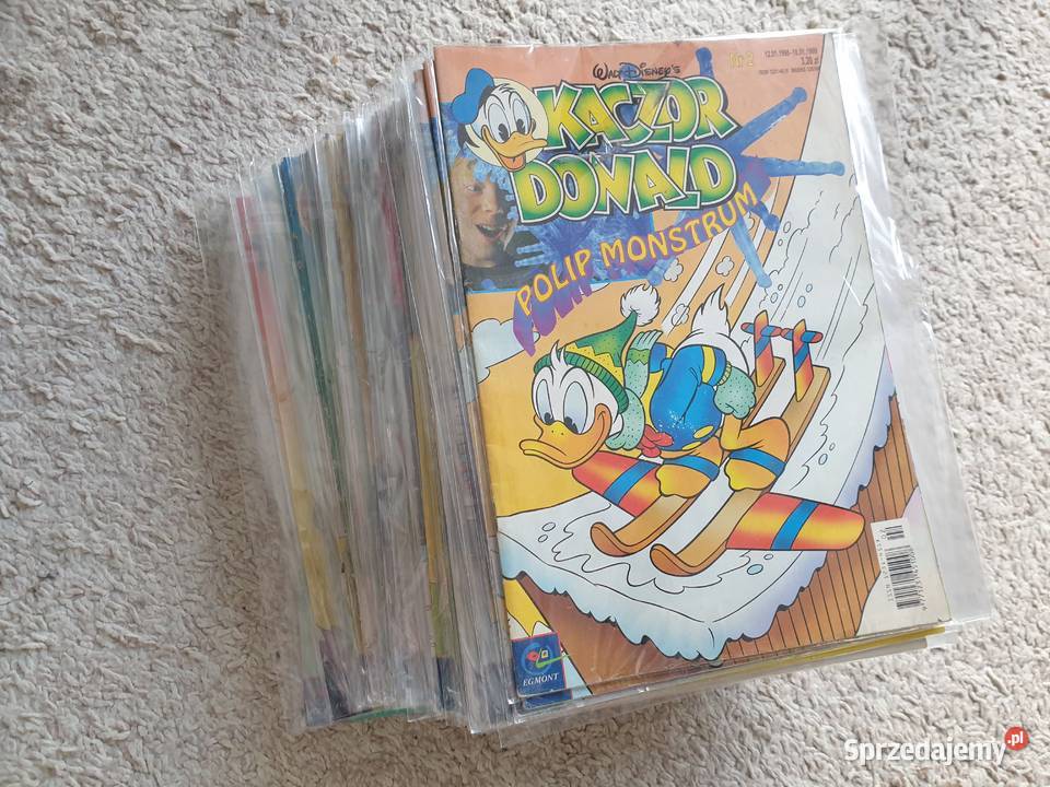 Kaczor Donald zestaw 61 komiksów 1999 dla dzieci Komiksy